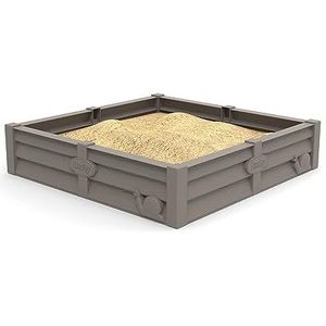 SMOBY Square Garden 2-in-1: zandbak en groentetuin, 76 x 76 cm, inclusief bodemzeil