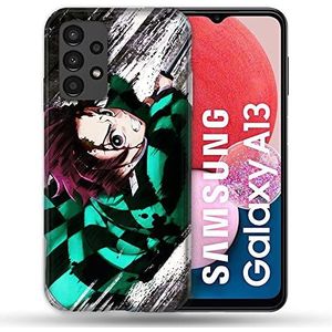 Cokitec Hoesje voor Samsung Galaxy A13 / A04S Manga Demon Slayer Tanjiro meerkleurig