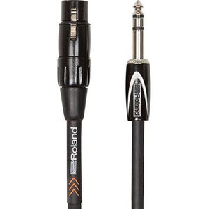 Roland Symmetrische verbindingskabel Black Series 6.3mm jack naar XLR bus 1m RCC-3-TRXF