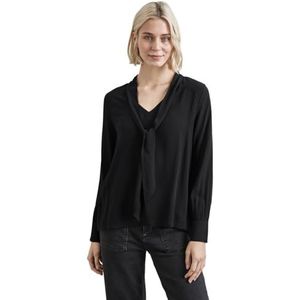 STREET ONE Blouse avec détails, Noir, 38