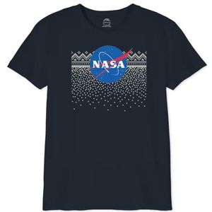 Nasa T-shirt voor jongens, marineblauw, 6 jaar, Marine.