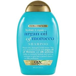 OGX Sulfaatvrije shampoo met Marokkaanse arganolie voor droog en beschadigd haar, 385 ml