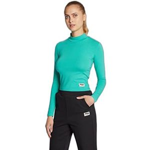 Fila Tarsia Cropped Turtle Neck shirt met lange mouwen voor dames, biljart