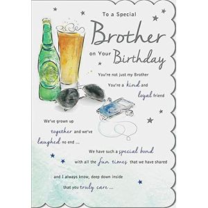 Premium verjaardagskaart met 5 gedicht op ""To a special brother