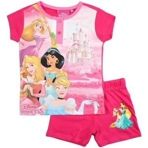 Disney - Prinsessenprint T-shirt voor meisjes, Fuchsia
