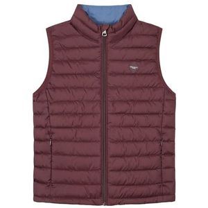 Hackett London Essential vest voor jongens, Rood (Maroon)
