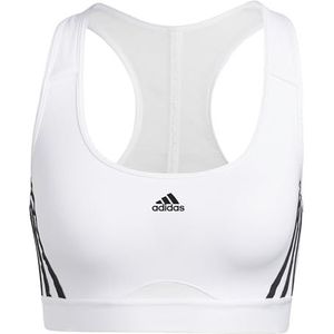adidas sport bh voor dames, Wit/Zwart