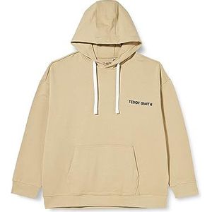 Teddy Smith S- Required Hood Sweatshirt met capuchon voor heren, Beige steen