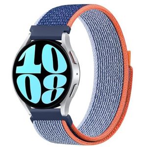 Mugust Bracelet en nylon boucle pour Galaxy Watch 4/5/6 44/40 mm, Watch 5 Pro 45 mm, 6 Classic 47/43 mm, 4 Classic 46/42 mm, bracelet en nylon à dégagement rapide pour homme Vrouwen