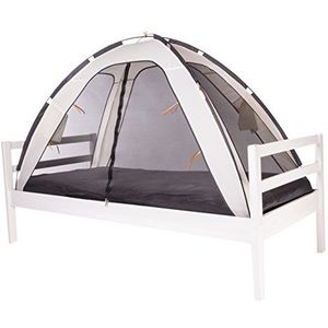 Deryan Bedtent Klamboe - 200x90cm -  Hoogste kwaliteit Muggennet Muskietennet 1mm gaas - Cream