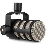 RØDE Podmic dynamische microfoon met ingebouwde draaistandaard voor podcasting, streaming, gaming en vocale opnames.