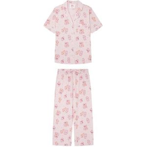 Women'secret Mutilicense Crush pyjama met korte mouwen voor dames, Roze print