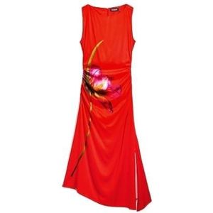 Desigual Vest_reims Casual jurk voor dames, Rood, XL