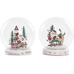 DKD Home Decor Kerstbal van glas (2 stuks) (11 x 11 x 13 cm) (referentie: S3025192)