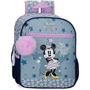 Disney Minnie Style Bagage - Messengertas voor meisjes, Blauw, kleuterschool rugzak