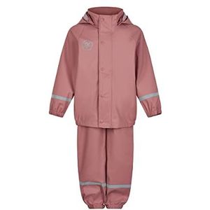 Color Kids Rain Set Solid Pu Regenjas, uniseks, voor kinderen, Asroze