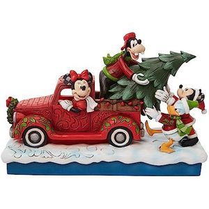 Enesco Disney Traditions figuur Fab 4 met rode truck en boom