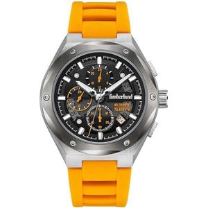 Timberland TDWGQ2231202 Herenhorloge, analoog, kwarts, siliconen, zwart, zwart., Modern