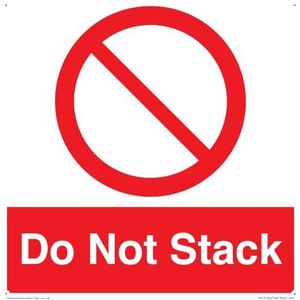 Panneau Do Not Stack S20 200 x 200 mm