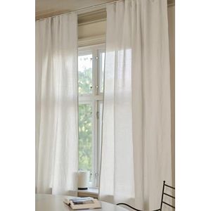 MRTREES Gordijnen met plooiband, ondoorzichtig, beige, kort, verduistering, 225 x 140 cm (h x b), lusgordijnen, set van 2 railsysteem voor woonkamer, slaapkamer, meisjes, jeugd