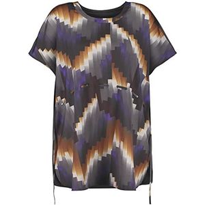 Samoon T-shirt voor dames, zwart patroon