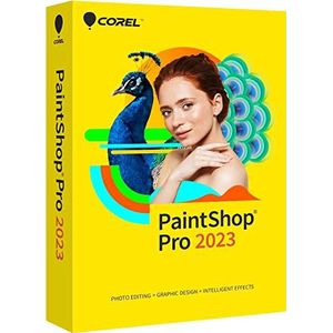 Corel PaintShop Pro 2023 Pro | Fotobewerkings- en grafische ontwerpsoftware | AI-ondersteunde functies | Permanente licentie | 1 apparaat | PC Key Card