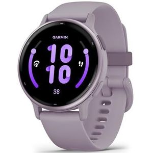 Garmin Vívoactive 5 GPS-smartwatch voor sport en gezondheid, metallic orchidee met paarse armband