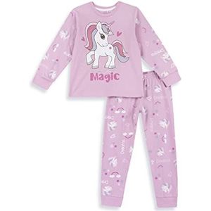 Chicco Lange pyjama met eenhoorn, van licht katoen, voor meisjes, Roze