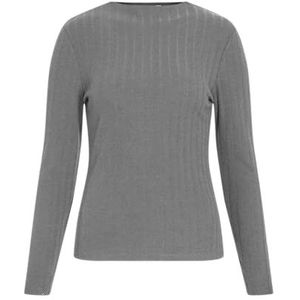 Viwanda Haut à col tunnel L/S, Mélange de gris moyen., S