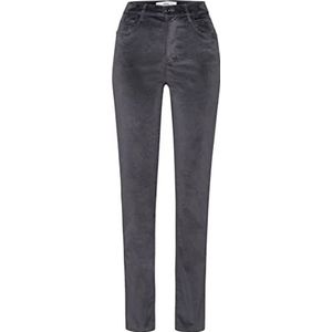 BRAX Mary New Corduroy 5-pocket damesbroek, Donkergrijs