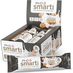 PhD Nutrition Smart Bar Proteïne, chocolade, wit, 12 x 64 g, 31% eiwit