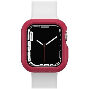 OtterBox All Day Bumper voor Apple Watch Series 9/8/7-41mm, schokbestendig, valbescherming, elegante beschermhoes, beschermt het scherm en de randen, rood