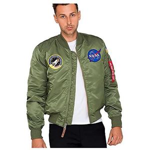 ALPHA INDUSTRIES MA-1 VF NASA bomberjack blauw, groen (zeg/groen 1)