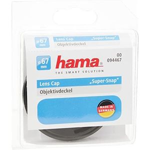 Hama Lensdop ""Super-Snap"" (voor drukader, klemmechanisme, 67 mm lensdop voor Nikon, Canon, Olympus, Leica, Sony, Fujifilm, Panasonic, Lumix) zwart