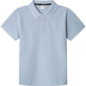 Pepe Jeans Polo Henry pour garçon, bleu azurro, 16, Bleu (bleu azzurro), 16 ans