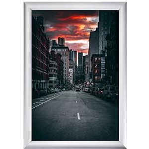 Albyco - Fotolijst - Clic Clac lijst - Clip lijst - voor poster - A4 formaat - lijst 21 x 29,7 cm - framedikte 20 mm - Aluminium