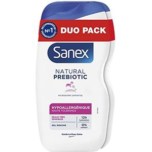 Sanex Natural Prebiotic Hypoallergeen Douchegel, 425 ml, 2 Stuk