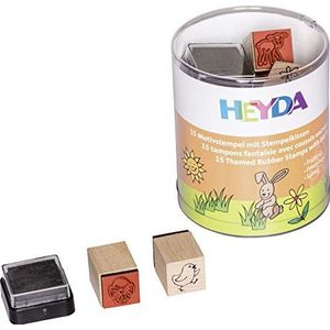 Heyda HEYDA 204888484 HEYDA 2048884 stempeldoos (lente) patroongrootte: ca. 1,5 x 1,5 cm