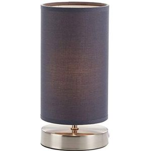 BRILLIANT Tafellamp Clarie ijzer/grijs | 1 x D45, E14, 40 W, geschikt voor hanglampen (niet meegeleverd) | schaal A ++ tot E | Met snoerschakelaar