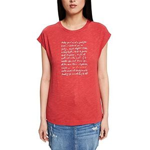 Esprit 022ee1k351 T-shirt voor dames, 630/rood.