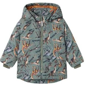 NAME IT Nmmmax AOP Veste courte pour garçon, vert, 104 cm, vert, 104