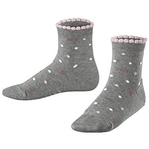 FALKE Multidot korte sokken voor kinderen, uniseks, katoen, duurzaam, wit, blauw, meer kleuren, met motief fantasie, gestippeld, 1 paar, Grijs (Light Grey 3400)