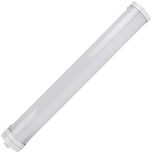 REV OMEGA Plafondlamp met bewegingsmelder, lamp voor vochtige ruimtes, bewegingsmelder, 50 cm, 18 W, grijs