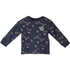 s.Oliver Unisex lange mouwen baby shirt donkerblauw, 68, Donkerblauw