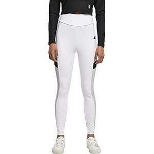 STARTER BLACK LABEL Sport leggings vrouwen hoge taille, Wit/Zwart