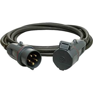 Walther Werke Verlengkabel 16A 5m zwart 39100502050100