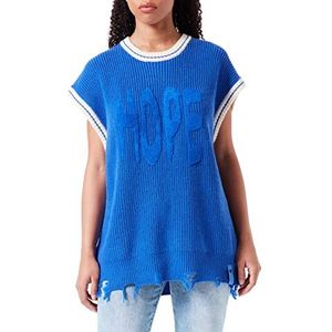 True Religion Destroyed Love damestrui oversize lichtblauw S, Lichtblauw