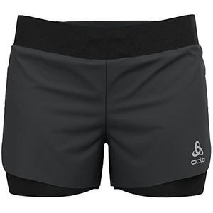 Odlo 2-in-1 shorts Zeroweight 7,5 cm – 2-in-1 shorts – 2-in-1 shorts – dames, zwart.