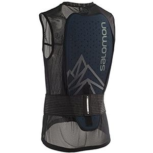 Salomon Flexcell Pro Rugbescherming, skiën, snowboard, uniseks, verstelbare bescherming, licht en eenvoudige pasvorm