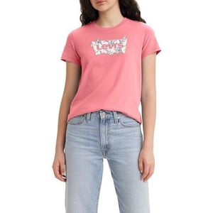 Levi's The Perfect T-shirt voor dames, Tropische bloem Tameless Roze